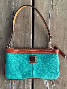 Dooney & Bourke Pebble Grain Leather Zip Wristlet